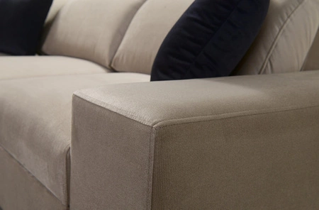 Ecksofa mit Schlaffunktion Kelly Sleek II lavendel rosa links elegantes Ecksofa für Wohnzimmer aus Webstoff