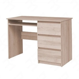 Schreibtisch mit Schubladen Simple 110 cm Eiche sonoma funktionelles Möbelstück für ein Jugendzimmer oder Büro