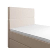 Boxspringbett Bing 100x200 beige im modernen skandinavischen Stil mit gepolstertem Kopfteil Bett mit Staukasten