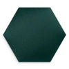 Polsterpaneel Hexagon 40x35 cm türkis stilvolles Wandpaneel Veloursstoff modische Dekoration jedes Interieurs