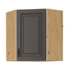 Hängender Ecke-Küchenschrank Style 60x60 GN-72 1F schrankfest gegen Dampf hohe Temperaturen und verschüttete Flüssigkeiten
