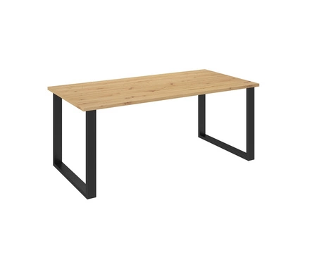 Taunton Tisch 185x90 cm Eiche handwerklich / schwarz einfache Form der Möbel mit stilvollen schwarzen Loft-Stil Beine bereichert auslaufsicher Platte