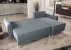 Ecksofa mit Schlaffunktion Rovigo grau blau rechts elegantes Ecksofa in skandinavischer Form großes Bettzeugfach