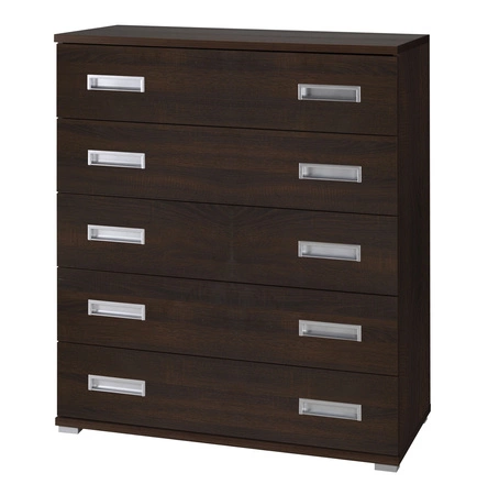 Penelopa Kommode 100 cm Kastanie Wenge modernes Möbeldesign Kommode Einfassung mit speziellem ABS-Furnier verarbeitet