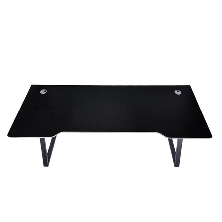 XDouble Gaming Desk schwarz funktionaler und ergonomischer Schreibtisch mit einer großen Platte, die von einer stabilen Metallstruktur getragen wird