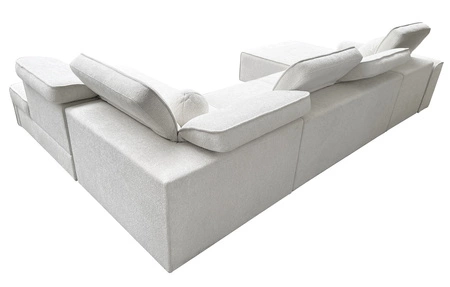 Ecksofa mit Schlaffunktion Viano VI grün links Design-Ecksofa für moderne Einrichtungen zwei Container für Bettzeug