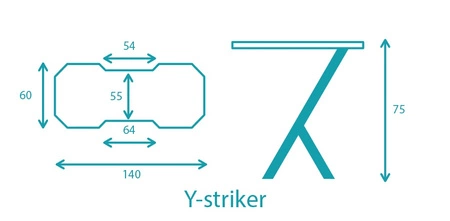 Y-Striker schwarz modernen Gaming-Schreibtisch mit LED-Beleuchtung bereichert kohlenstoffbeschichtete Platte