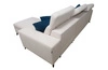 Ecksofa mit Schlaffunktion Kelly Sleek grau rechts geflochten bequem und funktionell Ecksofa für Wohnzimmer