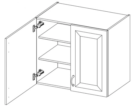Eck-Küchenmöbelset Style 210x350 cm ideal für skandinavische klassische und moderne Einrichtungsstile