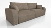 Sofa Fiesta hellbraun funktionales Wohnzimmersofa mit Bettzeugablage elegantes Design Kordstoff