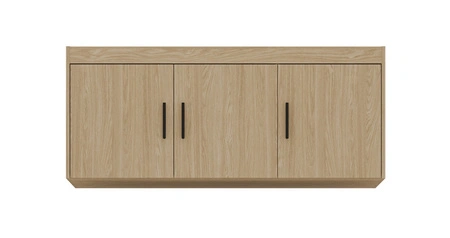 Rene Garderobenerweiterung 133 cm Eiche geölt Funktionsschrank vergrößert den Stauraum für Kleidung, Schuhe oder Accessoires