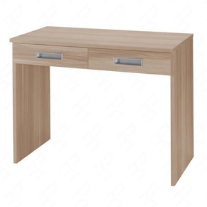 Schminktisch mit Schubladen Penelope 100 cm Eiche sonoma helles modernes Design Möbel Rand mit speziellen Furnier getrimmt