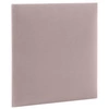 Gepolstertes Paneel Quadra 50x50 cm rosa stilvolles Wandpaneel quadratischer Veloursstoff modisches Finish für jede Einrichtung