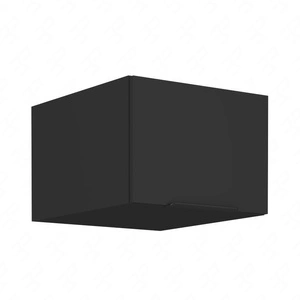 Hängeschrank Schwarz 50 NAGU-36 1F Metallkantengriff Küchenschrank beständig gegen Dampf hohe Temperatur und Verschüttungen