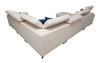 Ecksofa mit Schlaffunktion Kelly Sleek VIII hellbraun linke Seite stilvolle Ecksofa für Wohnzimmer bietet Komfort beim Entspannen