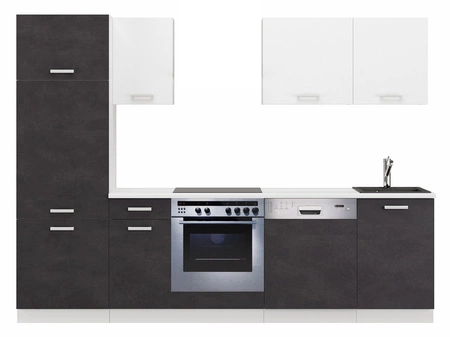 Toni 270 cm weiß / matera top Küchenset sieht in klassischen Interieurs großartig aus