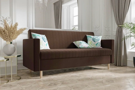 Balm Schlafsofa in braun sehr bequemes Schlafsofa perfekt für jeden Einrichtungsstil