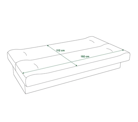 Segni Schlafsofa dunkelbeige sehr bequemes Schlafsofa perfekt für jeden Einrichtungsstil