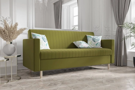 Schlafsofa Balm in Olivgrün sehr bequemes Schlafsofa perfekt für jeden Einrichtungsstil
