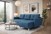 Ecksofa mit Schlaffunktion Felicie blau Universal-Ecksofa mit stilvollem Design das sich in jede Einrichtung einfügt