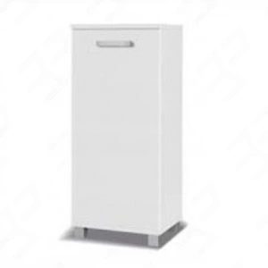 Kommode Maximus 50 cm weiß modernes Möbeldesign, Kanten mit speziellem ABS-Furnier verarbeitet