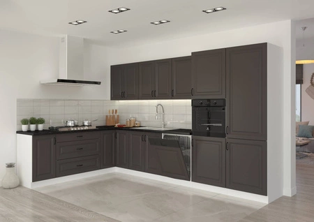 Spülenschrank mit Schublade Silber 80 ZL 1S BB dampf-, hitze- und spritzwasserbeständiger Schrank