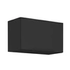 Traufschrank Schwarz 60 GU-36 1F Metallkantengriff feuchtigkeits- und beschädigungsbeständiger Schrank