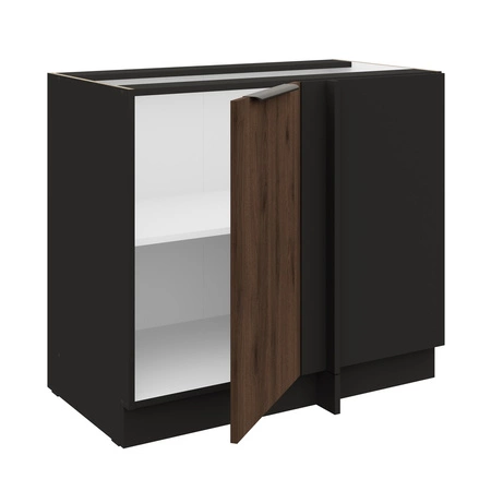 Eckküchenzeile Brianza 105 ND 1F BB rechts Metallkantengriff feuchtigkeits- und beschädigungsbeständiger Schrank