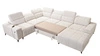 Ecksofa mit Schlaffunktion Penejos VIII beige rechte Seite stilvolles Ecksofa Bett aus strapazierfähigem Stoff
