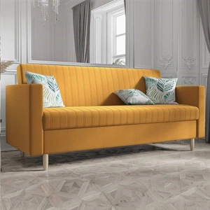 Schlafsofa Balm in Honig Farbe sehr bequemes Schlafsofa perfekt für jeden Stil der Einrichtung