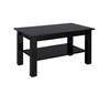 Couchtisch Sedona T27 102 cm schwarz glänzend modernes Möbeldesign Die Kanten des Couchtisches sind mit einem speziellen Furnier versehen