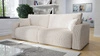 Sofa Fiesta beige funktionelles Wohnzimmersofa mit Bettzeugablage elegantes Design Kordstoff
