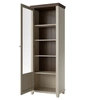 Vitrine Evora 71 cm beige / Eiche dunin links Schrank wird Liebhaber von ausdrucksstarken Interieurs ideal für Wohn-und Esszimmer begeistern