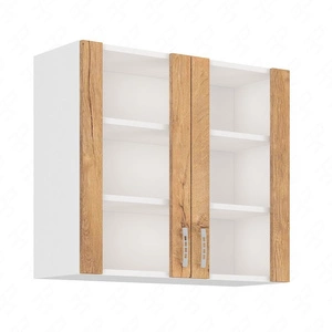 Küchenhängeschrank mit Vitrine Lento 80 GS-72 2F dampf-, hitze- und spritzwassergeschützter Schrank