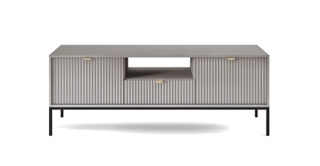 TV Schrank Lovro 154 cm grau modernes Design wird die Liebhaber von markanten Interieurs begeistern