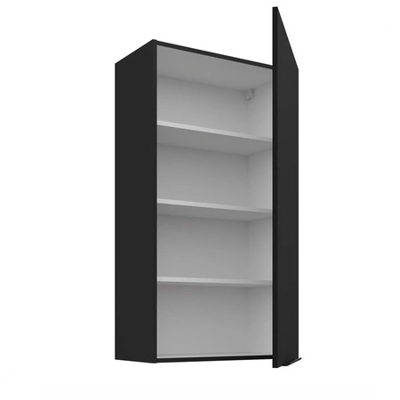 Küchenhängeschrank Schwarz 60 G-108 1F Metallkantengriff feuchtigkeits- und beschädigungsbeständiger Schrank