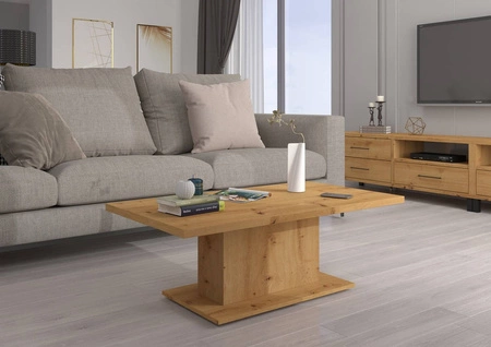 Andover Eiche artisan Couchtisch modernes Möbeldesign auslaufsichere Platte