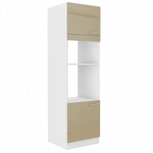 Nalo 60 DPM-210 2F Einbaubackofen und Mikrowellenschrank mit Schubladen dampf-, auslauf- und hitzebeständig