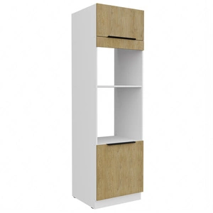 Küchenhochschrank Cremona 60 DPM-210 2F schrank für Einbauherd und Mikrowelle Dampf- und Hitzebeständigkeit