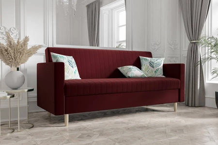 Schlafsofa Balm in Burgund sehr bequemes Schlafsofa perfekt für jeden Einrichtungsstil