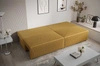 Brandon XL Schlafsofa beige modernes Design und breiter Funktionsstoff mit markanter Schlingenoberfläche