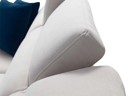 Ecksofa mit Schlaffunktion Kelly Elfenbein Samt links Komfort und Funktionalität Ecksofa mit Latten