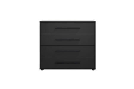 Kommode Maxione 99 cm schwarz minimalistisches Design klassische Form ideale Kommode für Wohnzimmer oder Wohnbereich