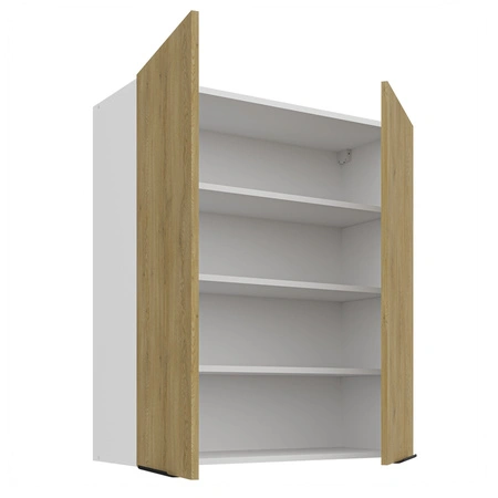 Küchenhängeschrank Cremona 80 G-90 2F Metallkantengriffe feuchtigkeits- und beschädigungsbeständiger Schrank