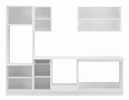 Küchenmöbelset Toni 260 cm weiß / pastellgrün sieht in modernen Innenräumen toll aus