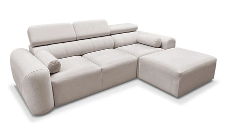 Ecksofa mit Schlaffunktion Cantare Lachs rechts funktionelles und bequemes Ecksofa mit modernem Design Plüschstoff