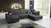 Buffalo VI Ecksofa mit Schlaffunktion graphit links funktionelles und stilvolles Ecksofa mit drei Bettkästen