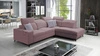 Ecksofa mit Schlaffunktion Kelly Sleek VII lavendel rosa rechts geflochtene komfortable und funktionale Ecksofa für Wohnzimmer
