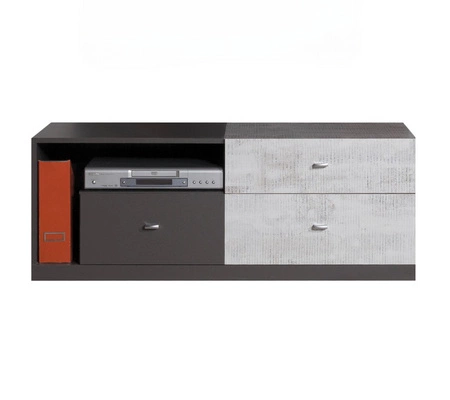 TV-Schrank Tablo 120 cm graphit / enigma problemlose Nutzung und Langlebigkeit eine stilvolle und funktionelle Ergänzung für das Arbeits- und Jugendzimmer