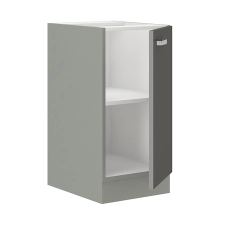 Küchenhochschrank mit Regal Grauer 40 D 1F BB Schrank dampf- temperatur- und spritzwassergeschützt